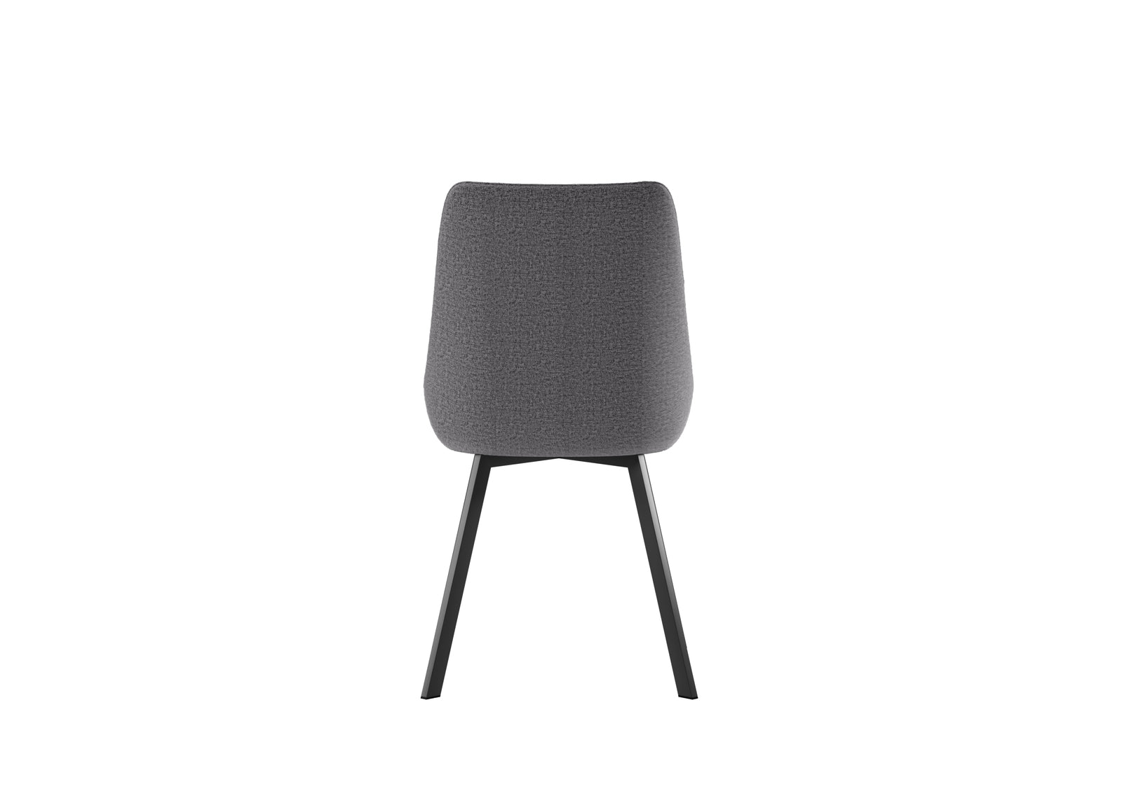 Fox - Sedia in microfibra grigia 4 pz