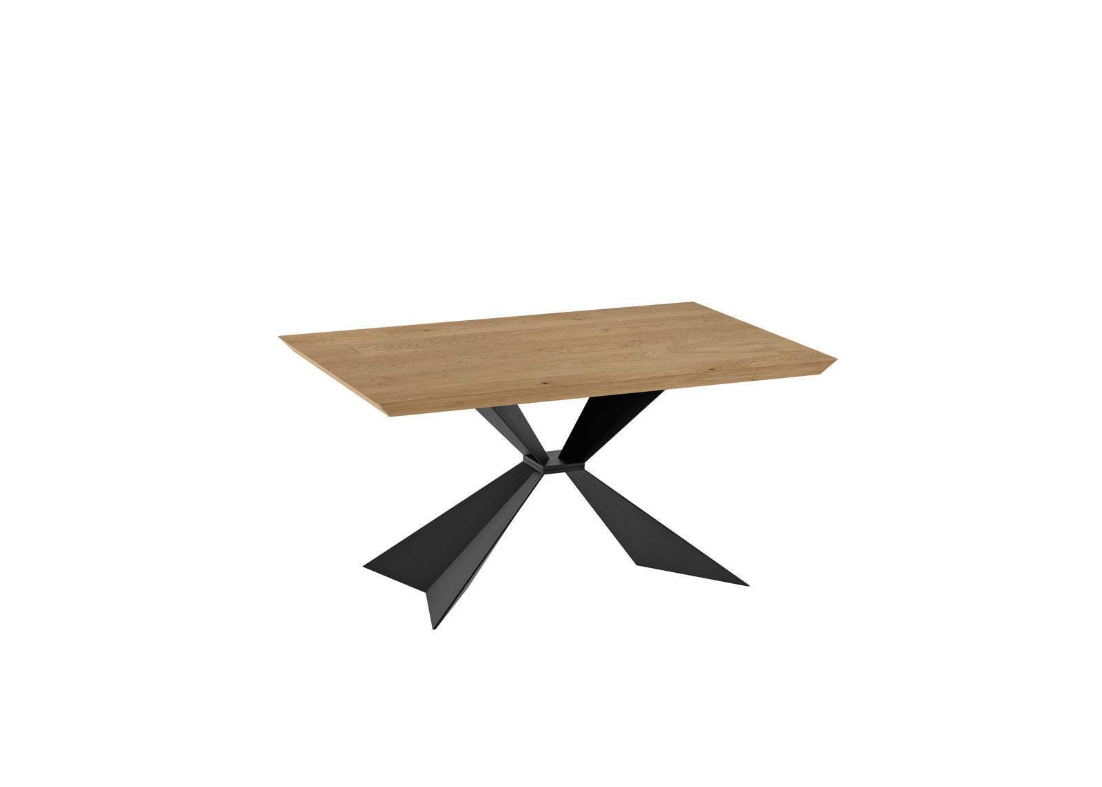 Stark - Tavolo fisso (160 x 90 cm) in impiallacciato nero