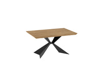 Stark - Tavolo fisso (160 x 90 cm) in impiallacciato nero