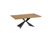 Stark - Tavolo fisso (200 x 100 cm) in impiallacciato nero