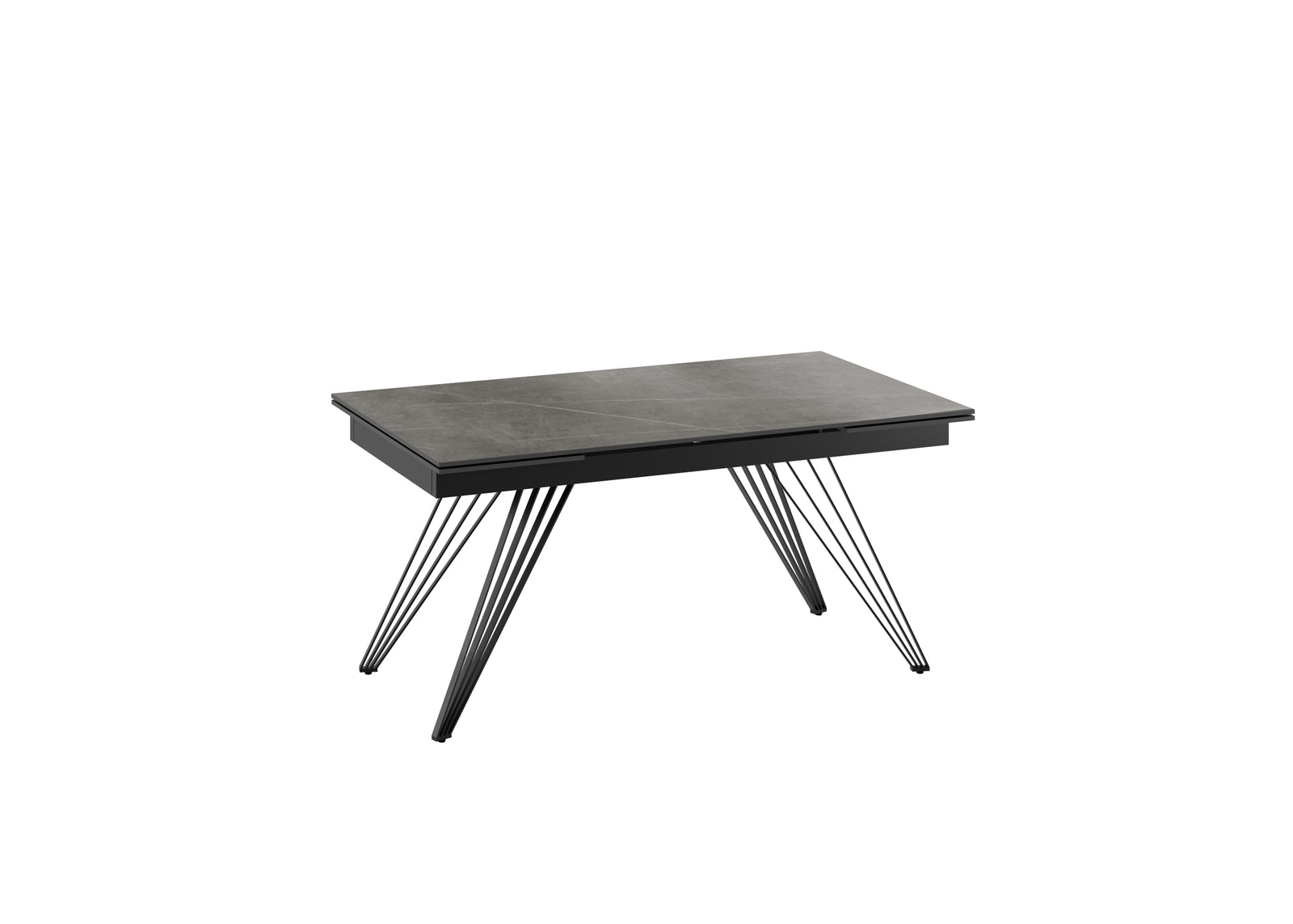 Match 1 - Tavolo allungabile (160/240 x 90 cm) in Ceramica Nera