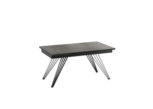 Match 1 - Tavolo allungabile (160/240 x 90 cm) in Ceramica Nera