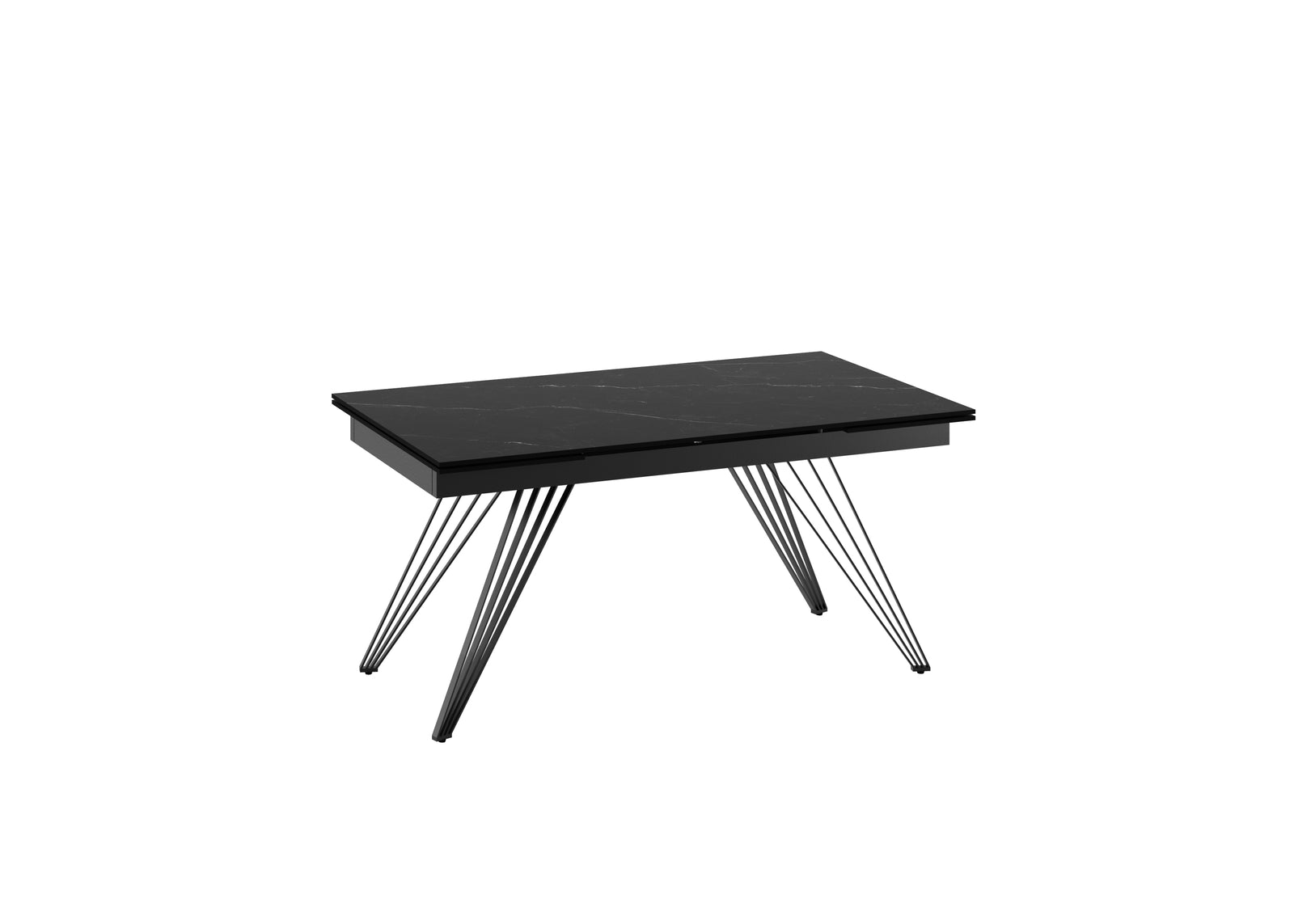 Match 1 - Tavolo allungabile (160/240 x 90 cm) in Ceramica Nera