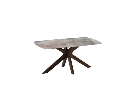 Gemini - Tavolo fisso (180 x 90 x 76 cm) in ceramica noce