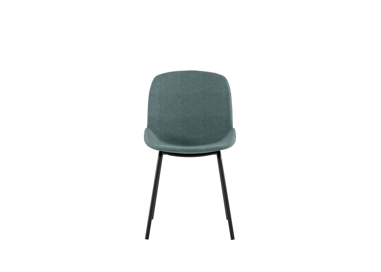 Eva - Sedia in tessuto blu 4 pz