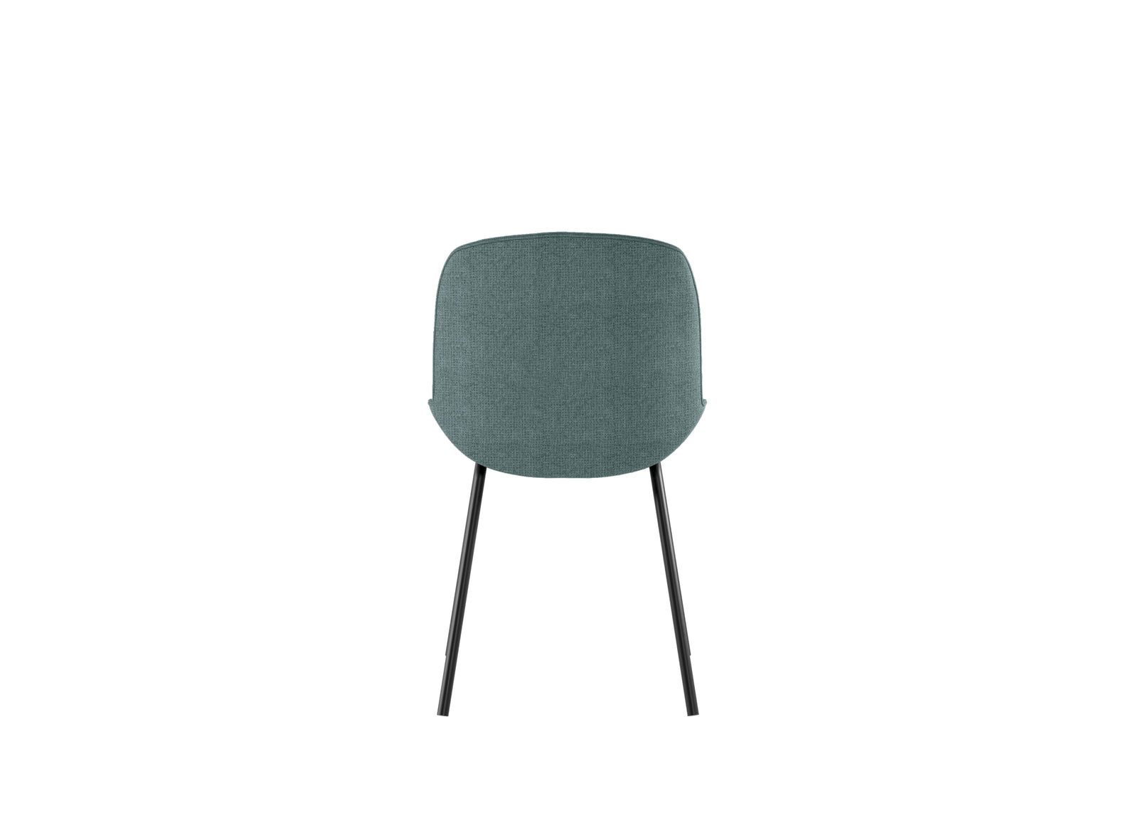 Eva - Sedia in tessuto blu 4 pz