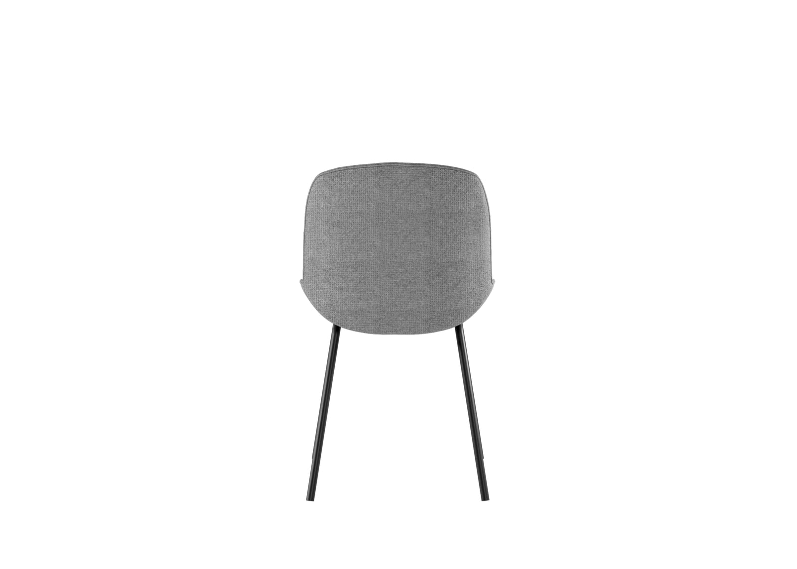 Eva - Sedia in tessuto grigio scuro 4 pz