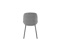 Eva - Sedia in tessuto grigio scuro 4 pz