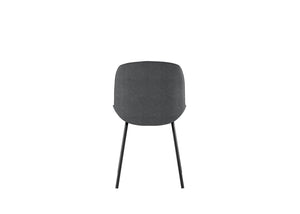 Eva - Sedia in tessuto grigio scuro 4 pz