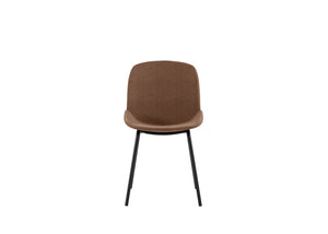 Eva - Sedia in tessuto rosso 4 pz