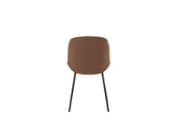 Eva - Sedia in tessuto rosso 4 pz