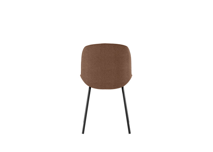 Eva - Sedia in tessuto rosso 4 pz