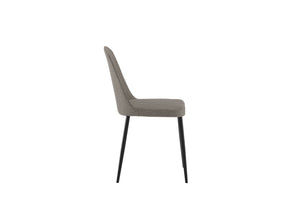 Tamara - Sedia in tessuto grigio scuro 4 pz