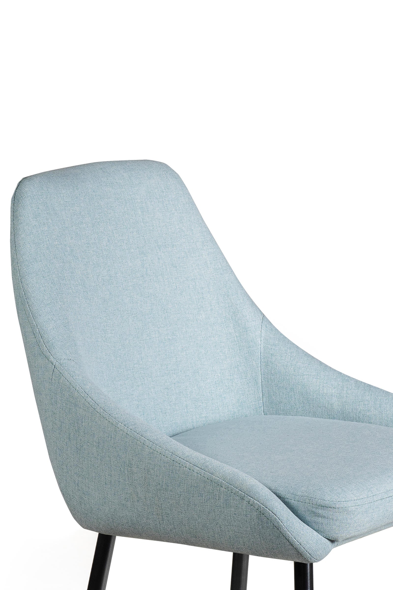 Ray - Sgabello in tessuto blu - Set da 1 pz