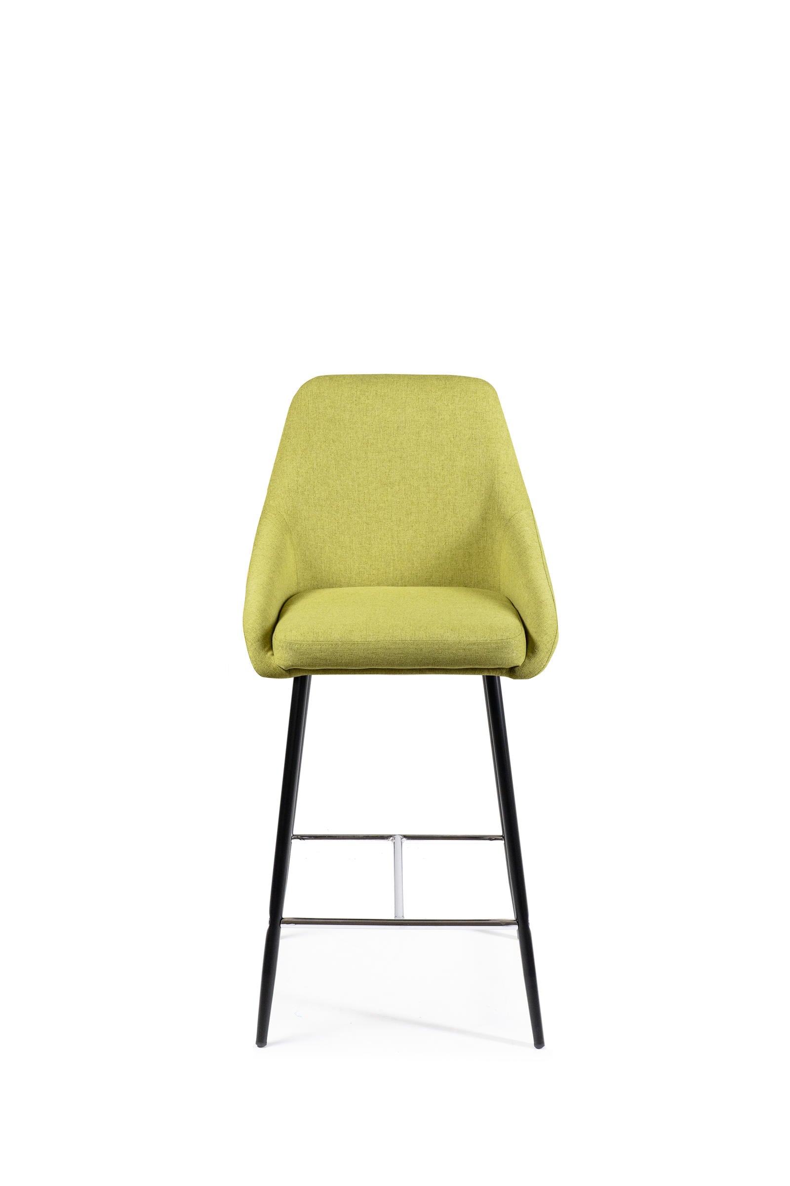 Ray - Sgabello in tessuto verde - Set da 1 pz