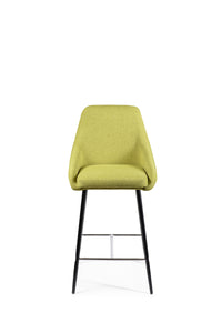 Ray - Sgabello in tessuto verde - Set da 1 pz