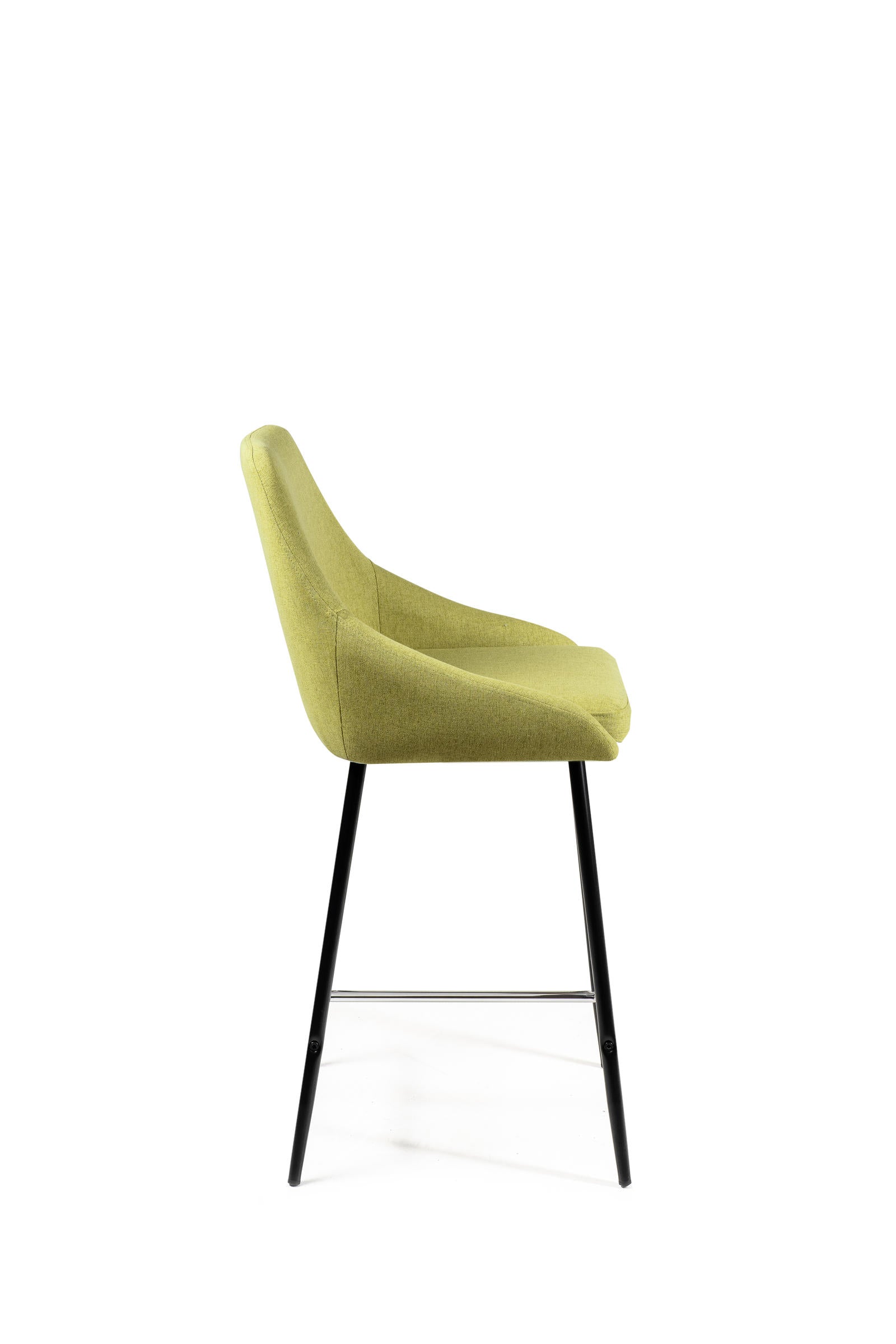 Ray - Sgabello in tessuto verde - Set da 1 pz