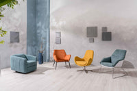 Grace - Poltrona in polipropilene acquamarina