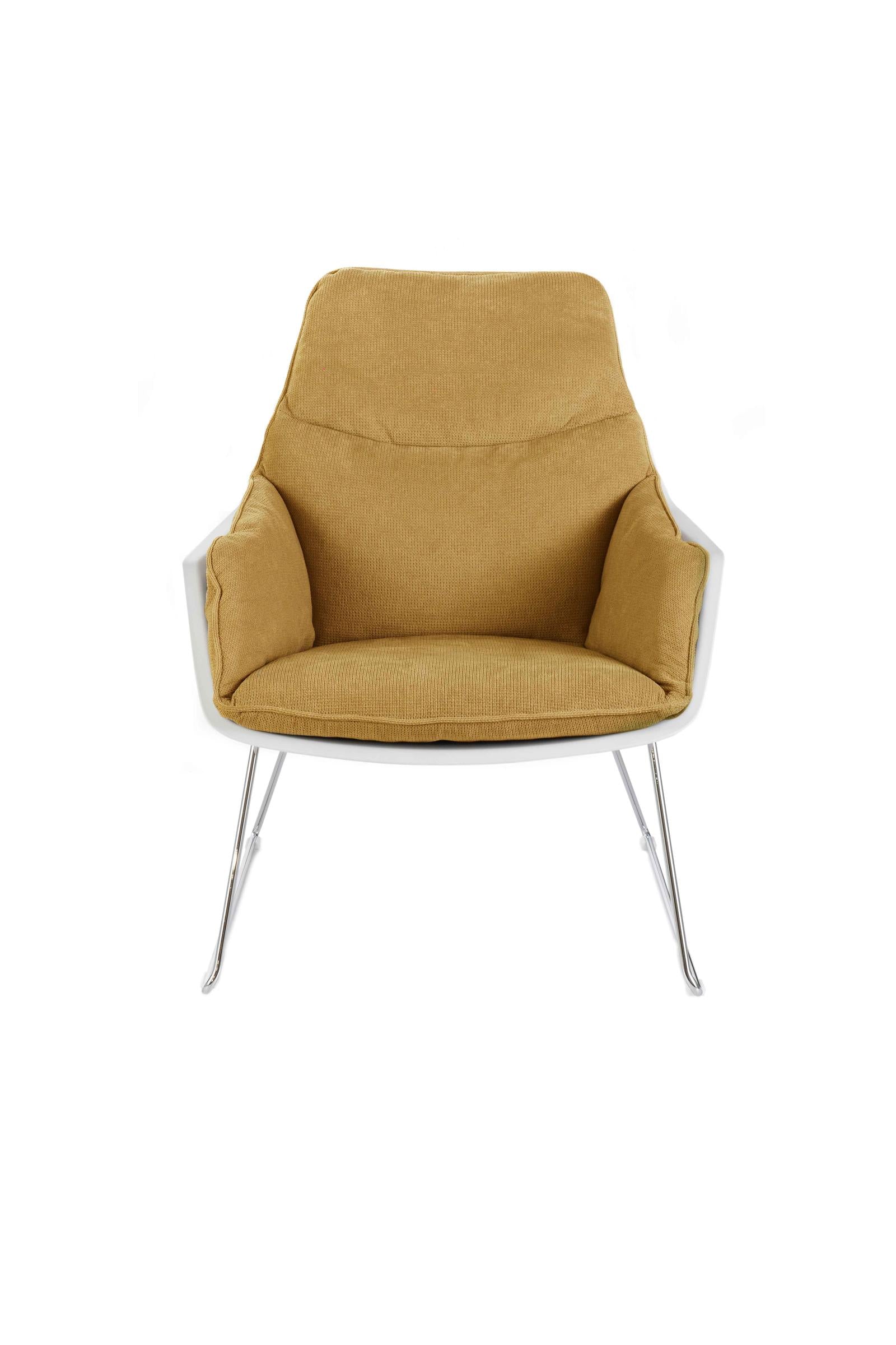 Grace - Poltrona in polipropilene giallo