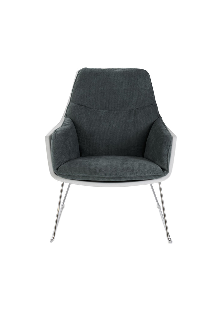 Grace - Poltrona in polipropilene grigio scuro