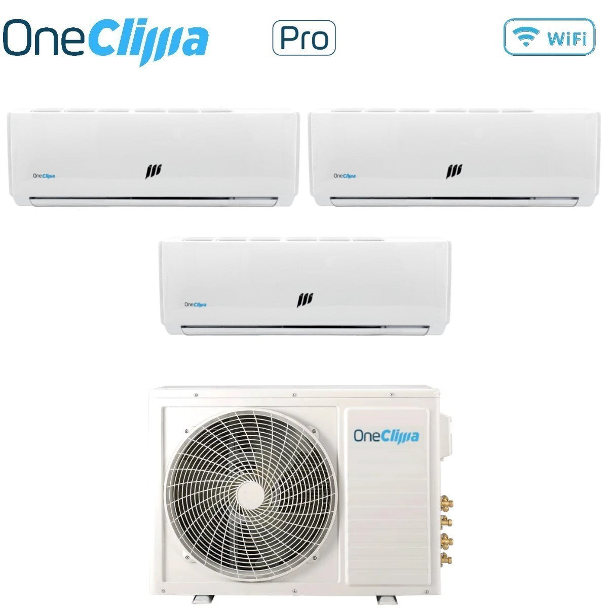 Condizionatore OneClima Trial Split Inverter serie PRO 9+12+18 con MLT42x5/Y24 R-32 Wi-Fi Optional