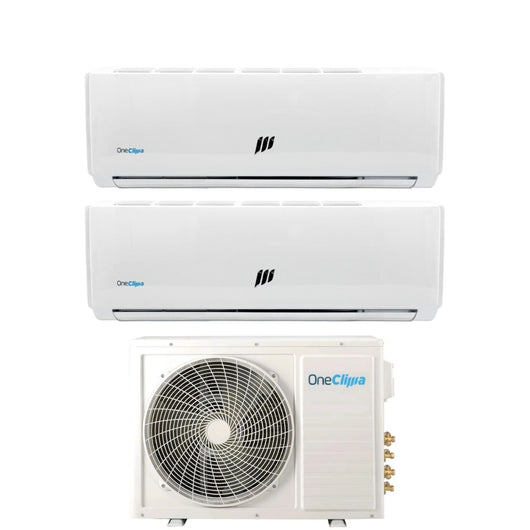 Climatizzatore Condizionatore OneClima Dual Split Inverter serie PRO 9+9 con MLT18x2/Y24 R-32 Wi-Fi Optional 9000+9000