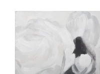 Dipinto Su Tela White Flower -A- Cm 90X3,7X90