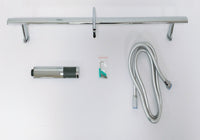 Asta saliscendi doccia 004 ottone cromato ovale doccetta relax p7,3xh80