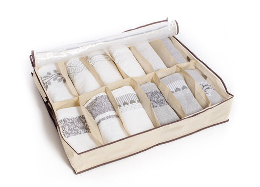 Organizer Spazio Cassetti Armadio Organizzatore Guardaroba Vani Scatola Pieghevole - 1 Pezzo - 12 Vani