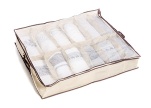 Organizer Spazio Cassetti Armadio Organizzatore Guardaroba Vani Scatola Pieghevole - 10 Pezzi - 12 Vani