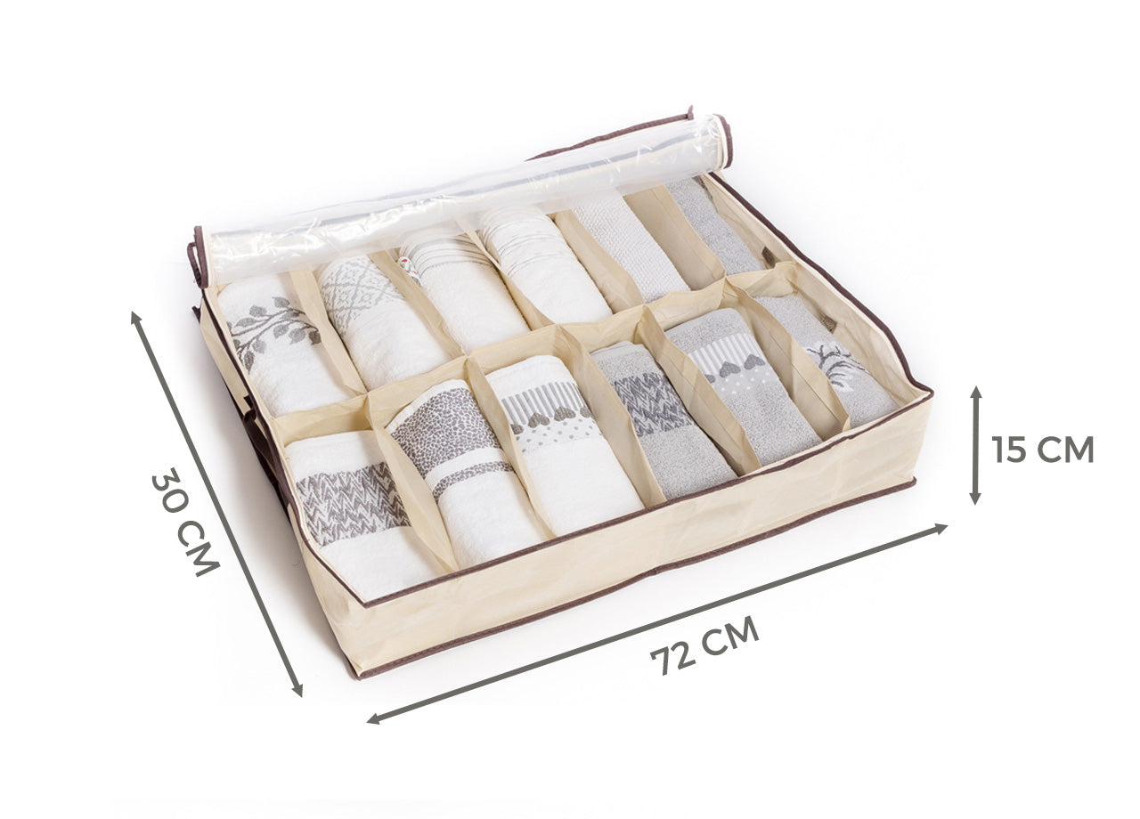 Organizer Spazio Cassetti Armadio Organizzatore Guardaroba Vani Scatola Pieghevole - 1 Pezzo - 12 Vani