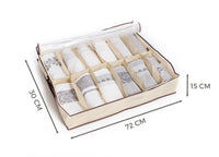 Organizer Spazio Cassetti Armadio Organizzatore Guardaroba Vani Scatola Pieghevole - 10 Pezzi - 12 Vani