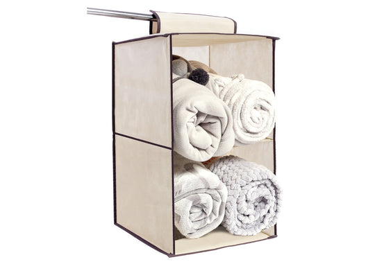 Organizer Spazio Cassetti Armadio Organizzatore Guardaroba Vani Scatola Pieghevole - 1 Pezzo - 2 Vani