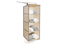 Organizer Spazio Cassetti Armadio Organizzatore Guardaroba Vani Scatola Pieghevole - 1 Pezzo - 4 Vani