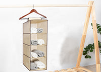 Organizer Spazio Cassetti Armadio Organizzatore Guardaroba Vani Scatola Pieghevole - 10 Pezzi - 4 Vani