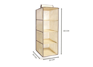 Organizer Spazio Cassetti Armadio Organizzatore Guardaroba Vani Scatola Pieghevole - 10 Pezzi - 4 Vani