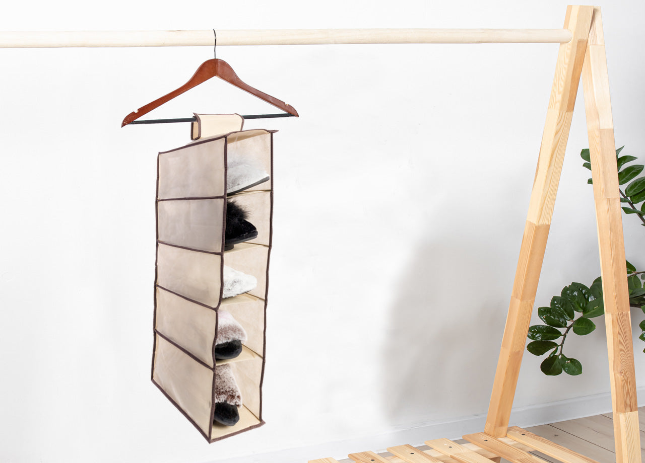 Organizer Spazio Cassetti Armadio Organizzatore Guardaroba Vani Scatola Pieghevole - 10 Pezzi - 5 Vani