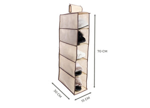 Organizer Spazio Cassetti Armadio Organizzatore Guardaroba Vani Scatola Pieghevole - 1 Pezzo - 5 Vani