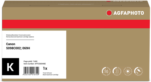 ORIGINAL Agfa Photo toner nero APTC069HBE ~7600 Seiten