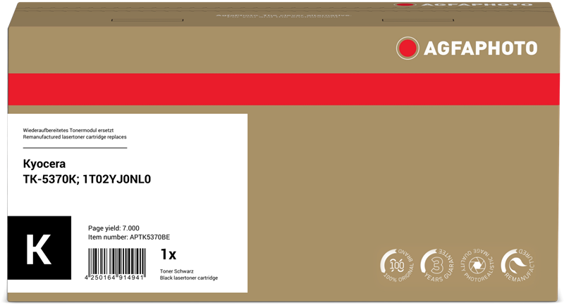 ORIGINAL Agfa Photo toner nero APTK5370BE ~7000 Seiten