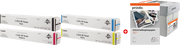ORIGINAL Canon Value Pack nero / ciano / magenta / giallo C-EXV49 MCVP + Prindo Universal Papier 2500 Blatt ~93000 Seiten