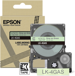ORIGINAL Epson Nastro Grigiosuverde chiaro LK-4GAS C53S672105