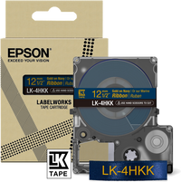 ORIGINAL Epson Nastro LK-4HKK C53S654002 Nastro satinato per etichettatrici Epson LK-4HKK oro/blu 12 mm (5 m)