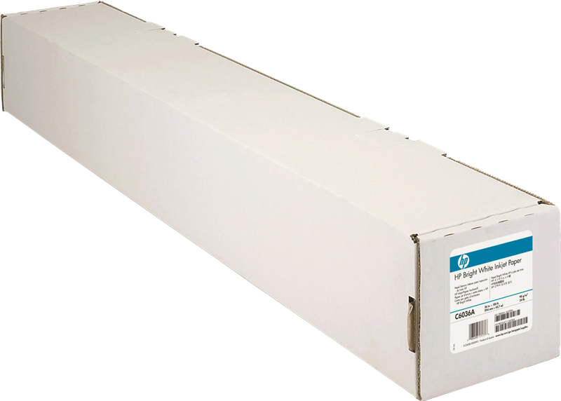 ORIGINAL HP Carta Bianco C6036A Bright White Ruolo, 914 mm x 45,7 m, 90 gr/m², opaco