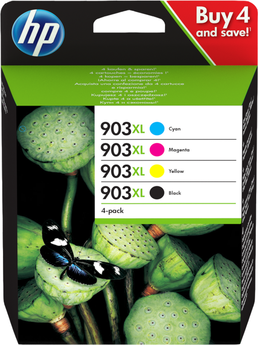 ORIGINAL HP Multipack nero / ciano / magenta / giallo 3HZ51AE MCVP 01 903 XL ~3000 Seiten