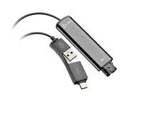ORIGINAL HP Poly Accessori per computer nero 786C6AA DA75 - Soundkarte Adattatore da USB a QD Poly DA75