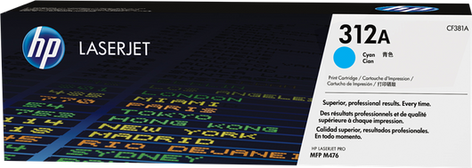 ORIGINAL HP toner ciano CF381A 312A ~2700 Seiten