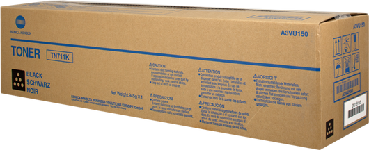 ORIGINAL Konica Minolta toner nero A3VU150 TN711K ~47200 Seiten