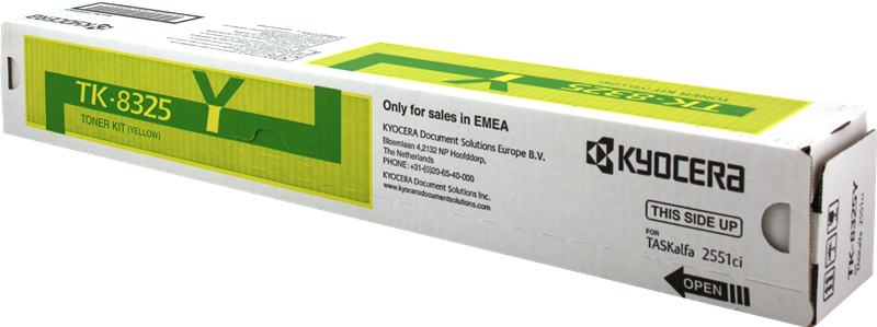 ORIGINAL Kyocera toner giallo TK-8325Y 1T02NPANL0 ~12000 Seiten