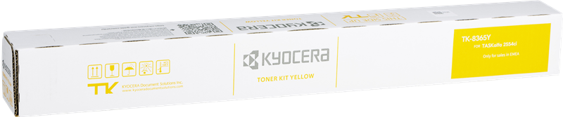 ORIGINAL Kyocera toner giallo TK-8365Y 1T02YPANL0 ~12000 Seiten